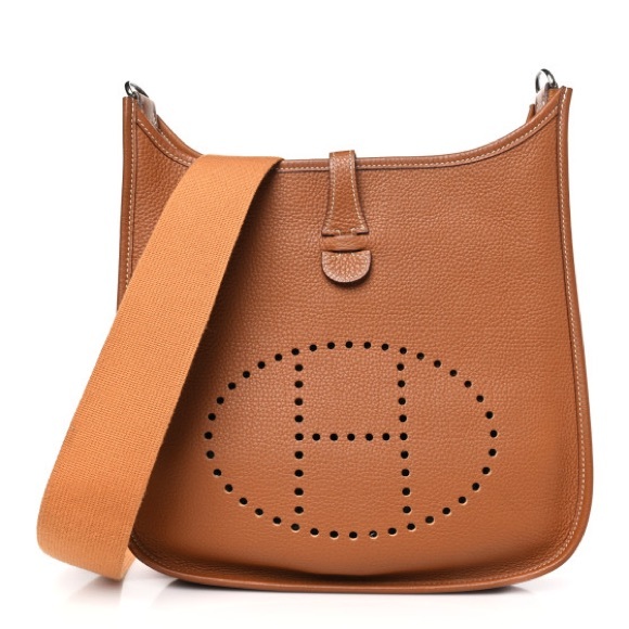 HERMES Handbags - HERMES Taurillon Maurice Evelyne PM Gold 🔥🎄